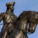 La estatua de George Washington fue derribada en Portland